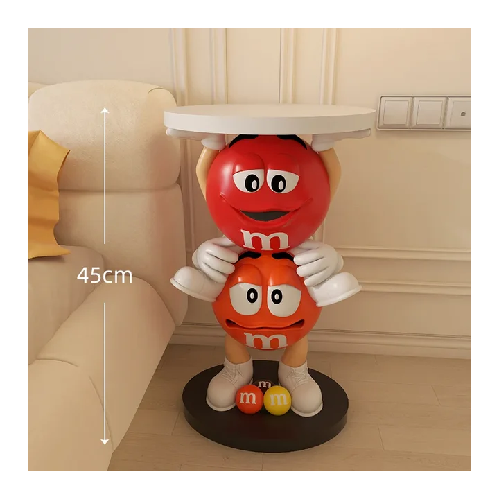 New Creative Cartoon Beans Living Room Sofa Side Coffee Table Corner Table Bedside Table Floor Small Apartment