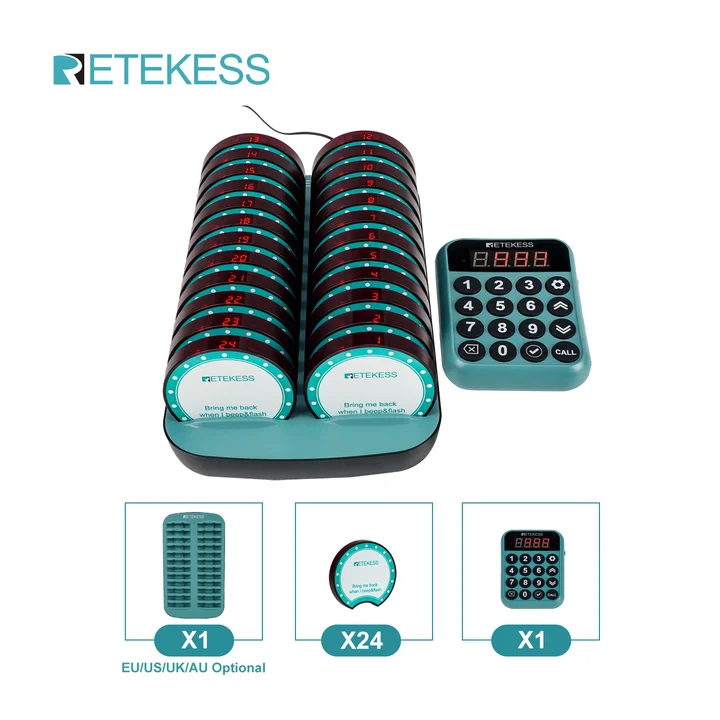 Retekess TD168R беспроводная система вызова 24 шт