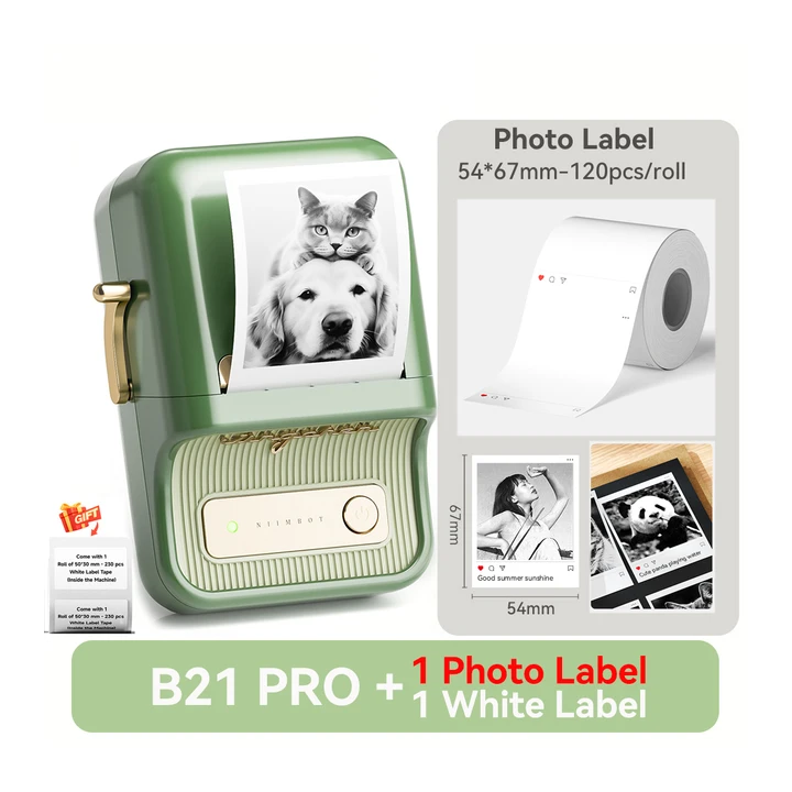 Niimbot B21 Pro Термопринтер для этикеток и фото