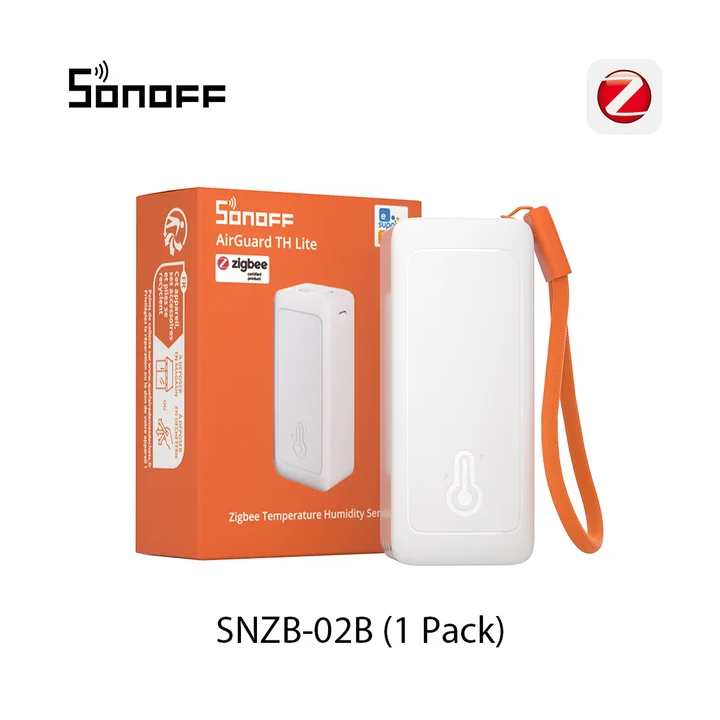 Датчик температуры и влажности SONOFF SNZB-02B AirGuard TH Lite Zigbee