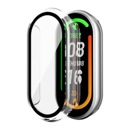 Чехол 2 в 1 + защитные пленки из закаленного стекла для Xiaomi Band 10 HD, защитный жесткий чехол-бампер из ПК с защитой от цар