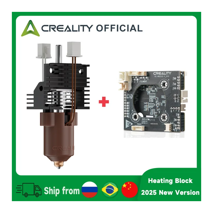 Керамический нагревательный блок Creality K1 Max/K1C/K1SE (2025) + плата адаптера PCBA_T9_GD32F303CBT6