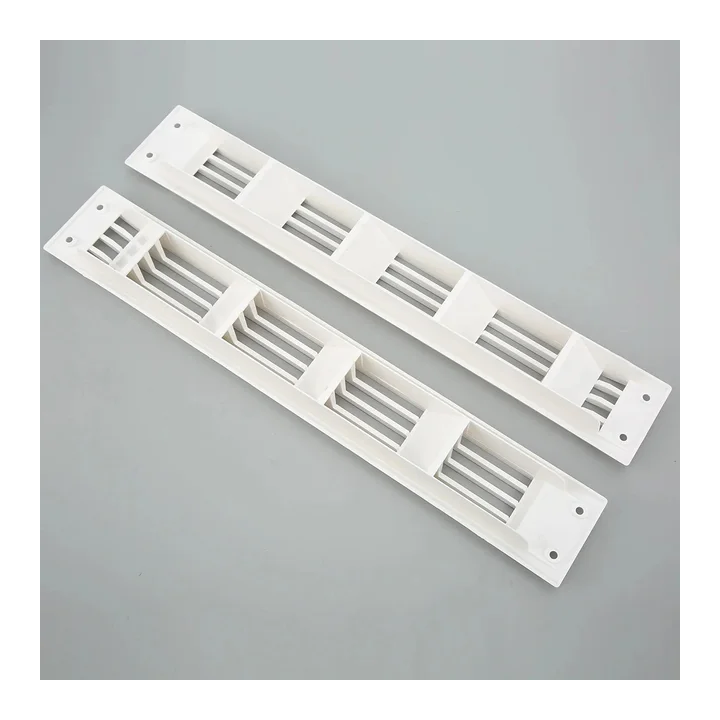 1 пара вентиляционных прямоугольных грилей, белая крышка вентиляционного отверстия для каравана, автофургона, морской лодки, пр