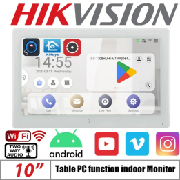 Видеодомофон Hikvision DS-KH6320-WTE1, DS-KH8350-WTE1, DS-KH8520-WTE1, DS-KH9510-WTE1(B) с Wi-Fi и PoE, внутренний монитор