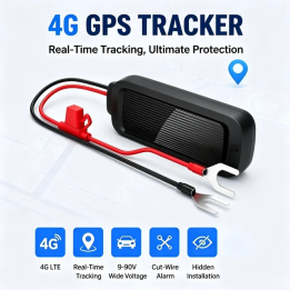 4G GPS-трекер для автомобиля, мотоцикла, грузовика, фургона: отслеживание в реальном времени, защита от угона, сигнализация при