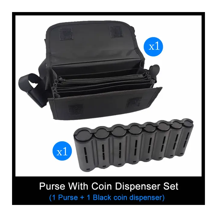 ELESABOX  Multi Pocket Driver Waiter's Purse Waist Wallet
