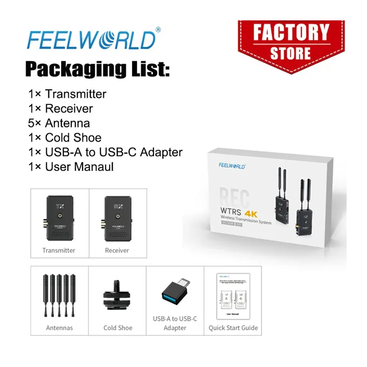 FEELWORLD WTRS Система беспроводной передачи видео 4K