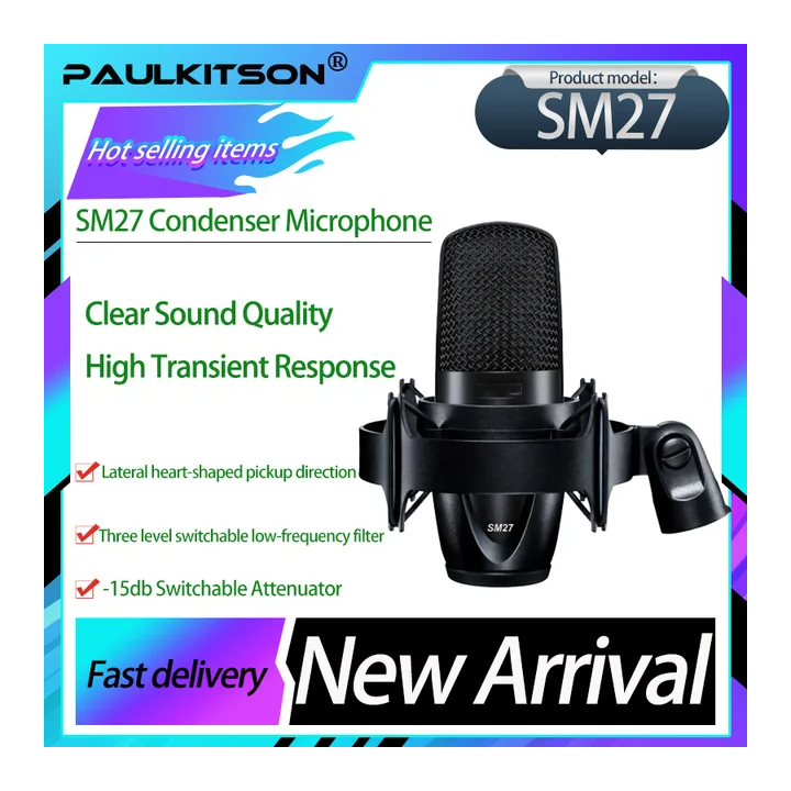 Профессиональный конденсаторный микрофон PaulKitson SM27