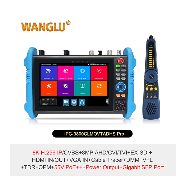 WANGLU IPC-9800 Pro серии многофункциональный тестер IP-камер
