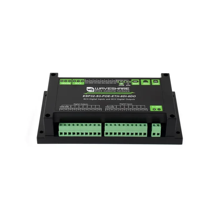 Промышленный контроллер ESP32-S3-POE-ETH-8DI-8DO
