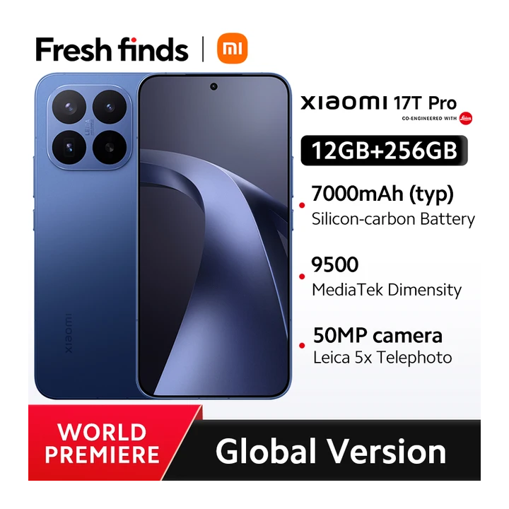 Смартфон Xiaomi 17T Pro, 12/256ГБ, 12/512ГБ, 12ГБ/1ТБ, global