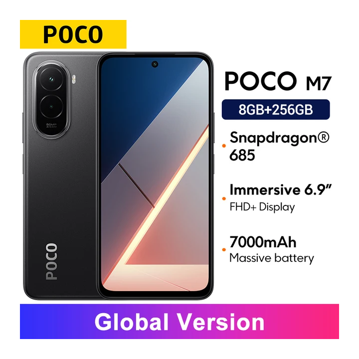 Смартфон Poco M7, 6/128ГБ, 8/256ГБ, global