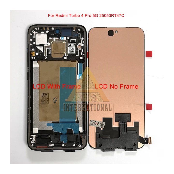 Оригинальный 6,83 ''Amoled для Xiaomi Redmi Turbo 4 Pro 5G 25053RT47C, рамка ЖК-экрана Turbo 4 Pro 5G 25053RT47C