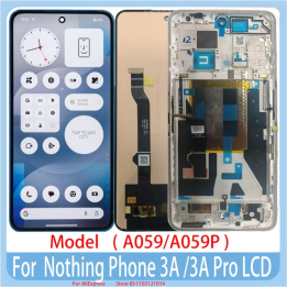 6,77 "оригинальный AMOLED 120 Гц для телефона Nothing 3A A59 Дисплей с сенсорным экраном и дигитайзером для телефона Nothing (3