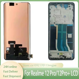 Дисплей AMOLED для Realme 12 Pro Plus LCD RMX3840, сенсорный экран в сборе, замена для Realme 12 Pro 12pro+ RMX3842 LCD