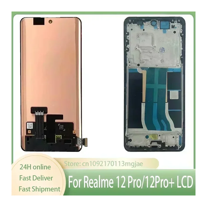 Дисплей AMOLED для Realme 12 Pro Plus LCD RMX3840, сенсорный экран в сборе, замена для Realme 12 Pro 12pro+ RMX3842 LCD