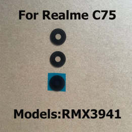 Объектив задней камеры для Realme C75, стеклянная крышка объектива задней камеры с клеевой наклейкой, запасные части для ремонт