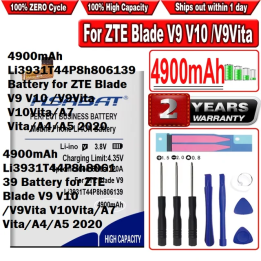 HSABAT 4900 мАч Li3931T44P8h806139 Аккумулятор для ZTE Blade V9 V10/V9Vita V10Vita/A7 Vita/A4/A5 2020
