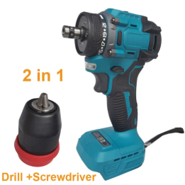Бесщеточная аккумуляторная дрель 2 в 1 Makita 18 В