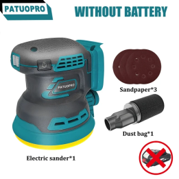 PATUOPRO 125 мм бесщеточная шлифовальная машина для аккумулятора Makita 18В