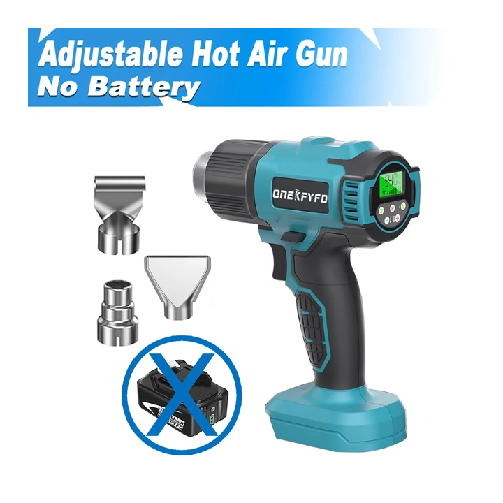 Беспроводной тепловой пистолет ONEKFYFD 540 ℃  для Makita 18 В