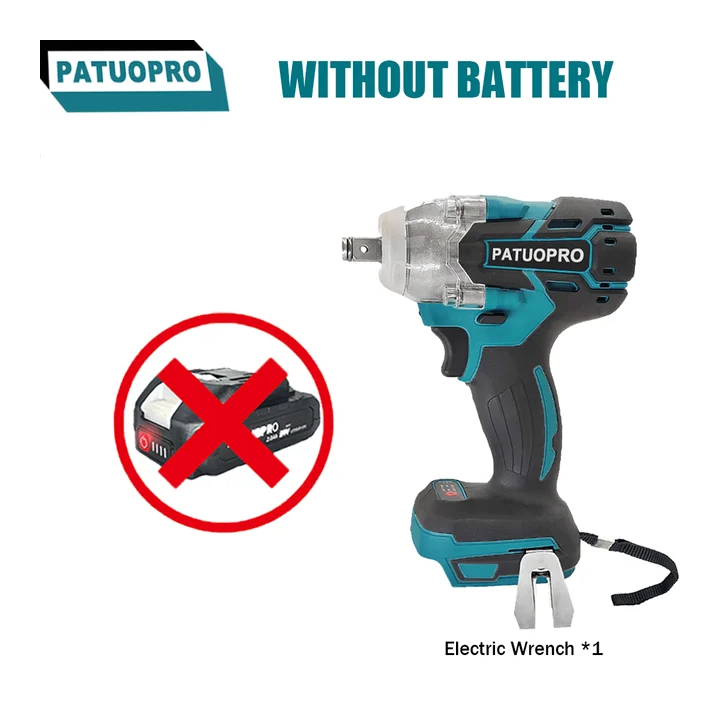 Ударный гайковерт PATUOPRO 500 Нм для аккумулятора Makita 18 В