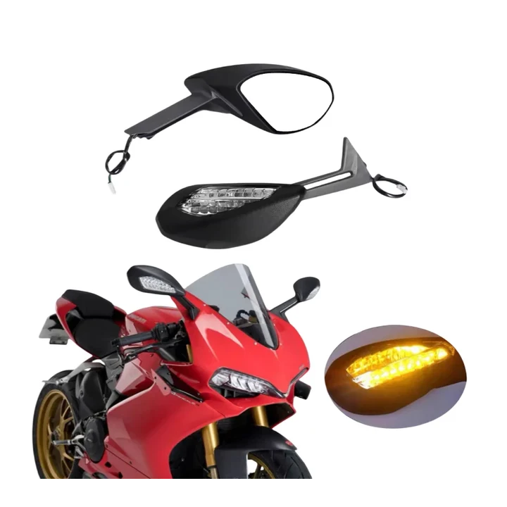 Зеркала заднего вида для мотоциклов DUCATI 959 Panigale 2015-2020 /1198 1199 Panigale R 2015 2016 2017 со светодиодными указате
