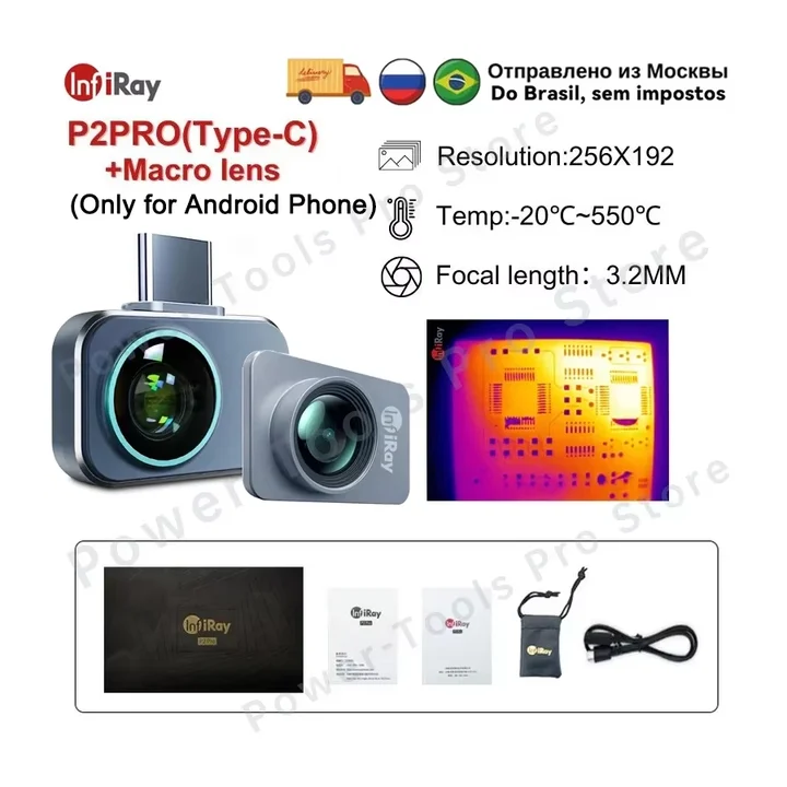 InfiRay P2 Pro тепловизор для Android и iPhone 256*192