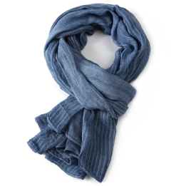 Мужской хлопковый лен шарф  Solid Color