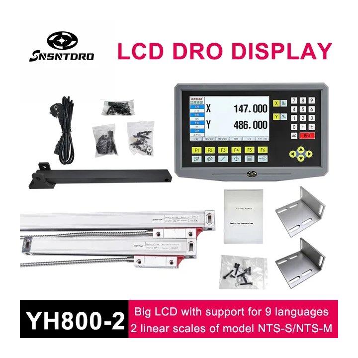 SNSNTDRO YH800-2 2-осевой цифровой дисплей с линейными шкалами 50-1000 мм