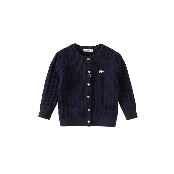 Детский хлопковый вязаный кардиган Dave Bella для девочек, осенний, удобный, повседневный, милый, DB3243397-A