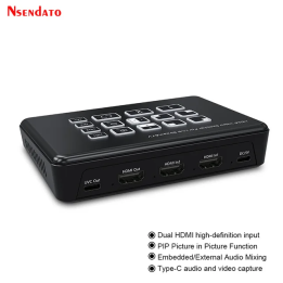 NSendato HDMI видеомикшер 2 входа 1 выход