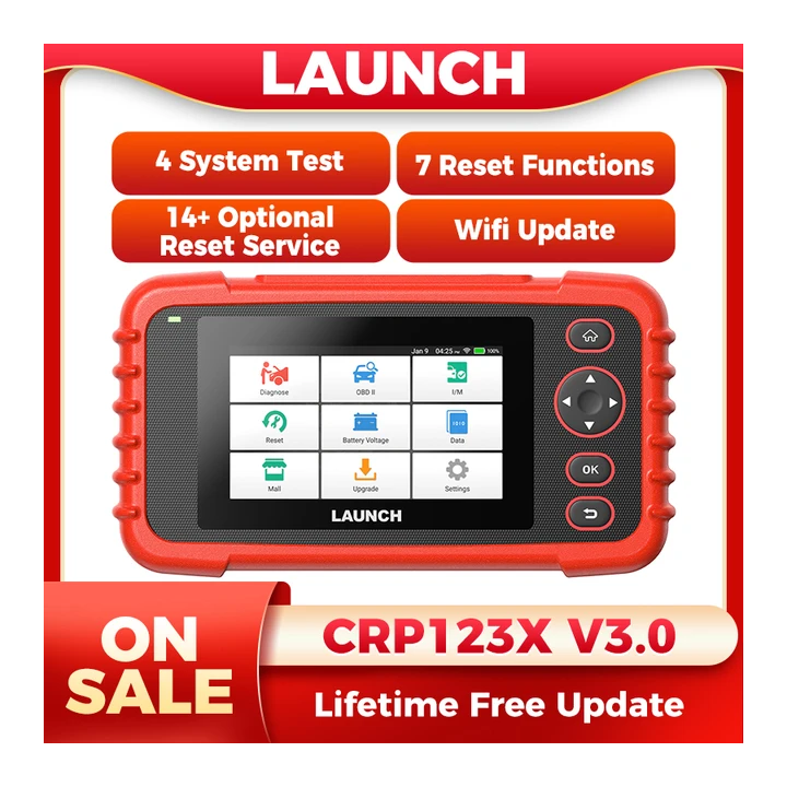 НОВЫЙ CRP123X V3.0 LAUNCH Автомобильный считыватель кодов Автомобильный сканер OBD2 Инструмент сканирования Canfd Doip Пожизнен