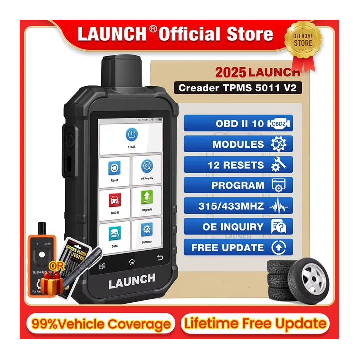 LAUNCH X431 TPMS 5011 V2 Инструмент для программирования датчиков давления в шинах, активное программирование/перепрограммирова