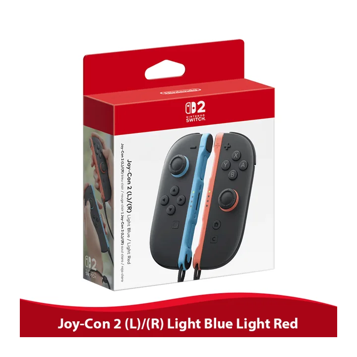 Контроллеры Joy-Con Nintendo Switch 2 светлые голубой/красные