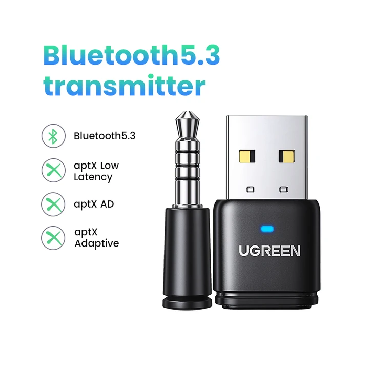UGREEN USB Bluetooth 5.3 Адаптер для PS5 PS4 Nintendo Switch