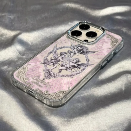 Чехол для телефона «Купидон-Ангел» в средневековом стиле для iPhone 17 Air 11 12 13 14 15 16 Pro Max X Xs XR 8 7, мягкий защитн
