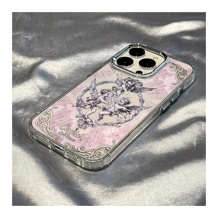 Чехол для телефона «Купидон-Ангел» в средневековом стиле для iPhone 17 Air 11 12 13 14 15 16 Pro Max X Xs XR 8 7, мягкий защитн