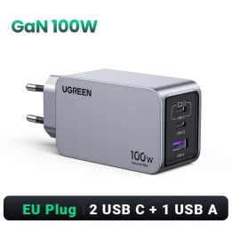 Зарядное устройство UGREEN, 100 Вт, USB C, QC4.0 3,0, быстрая зарядка для Macbook, ноутбука, планшета, PD, быстрая зарядка для 