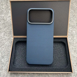 Чехол из настоящего арамидного углеродного волокна для iPhone 17 Pro/17 Pro Max с MagSafe, магнитный карбоновый чехол для iPhon