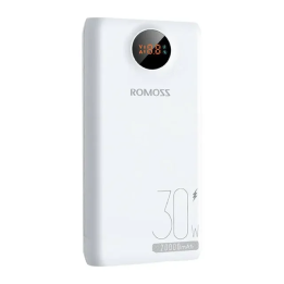Внешний аккумулятор ROMOSS 20000 мАч, 22.5 Вт/30 Вт, быстрая зарядка USB-C, мощный портативный повербанк для ноутбуков и Xiaomi