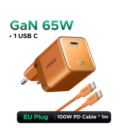 【Ультраминиатюрное зарядное устройство】UGREEN Nexode Air 65W GaN с поддержкой PD3.0 QC4.0 PPS для MacBook Pro, ноутбуков, iPhon