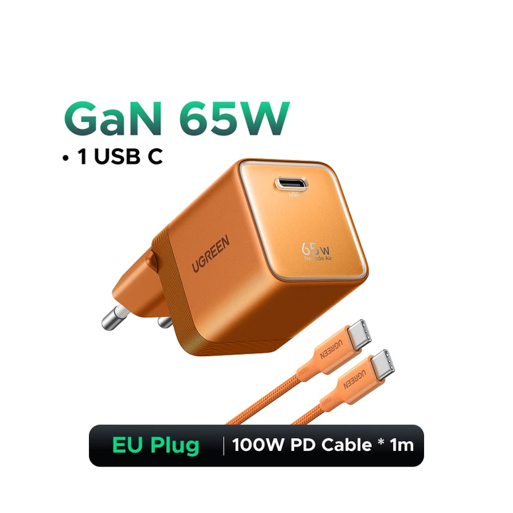 【Ультраминиатюрное зарядное устройство】UGREEN Nexode Air 65W GaN с поддержкой PD3.0 QC4.0 PPS для MacBook Pro, ноутбуков, iPhon