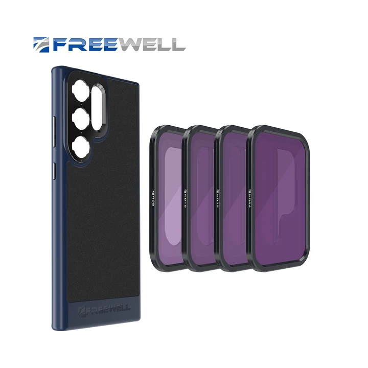 Чехол для телефона Freewell Basic Kit с креплением F и 4-пакетом ND-фильтров, совместимый с Samsung Galaxy S23/S24 Ultra