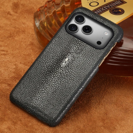 Чехол для телефона из натуральной кожи ската для iPhone 17 Pro Max Air 12 13 14 15 16 Plus, противоударный чехол для Iphone 17 