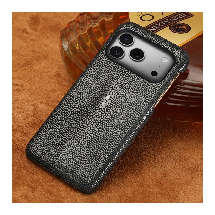 Чехол для телефона из натуральной кожи ската для iPhone 17 Pro Max Air 12 13 14 15 16 Plus, противоударный чехол для Iphone 17 