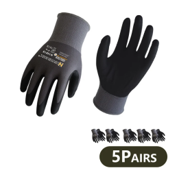 BRONZE ARMOR Рабочие перчатки из нитрила 5 пар  M/L