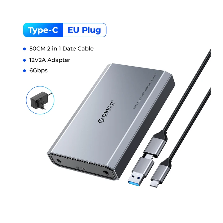 Корпус для жесткого диска Orico 3,5 дюйма USB Type-C 6 Гбит/с