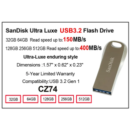 100% оригинальный флэш-накопитель SanDisk USB 3.0/USB3.2, 32 ГБ, 64 ГБ, 128 ГБ, 256 ГБ, черный U-диск, мини-накопитель