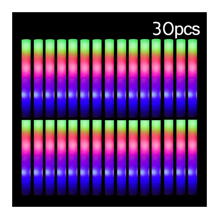 Светодиодные светящиеся палочки RGB, 15/30 шт.